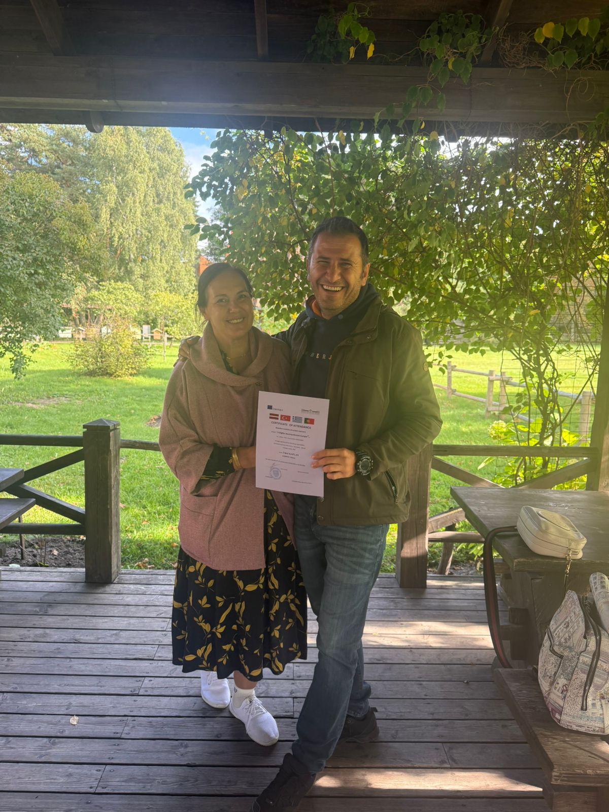 Sertifika Takdimi - Doğa İçinde